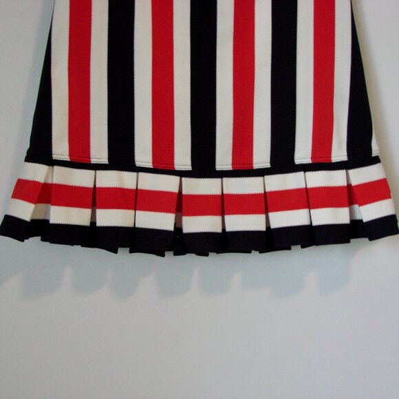 Vintage Juicy Couture Swimsuit Sailor Nautical Red White Blue Stripes Size Large - Picture 14 of 16